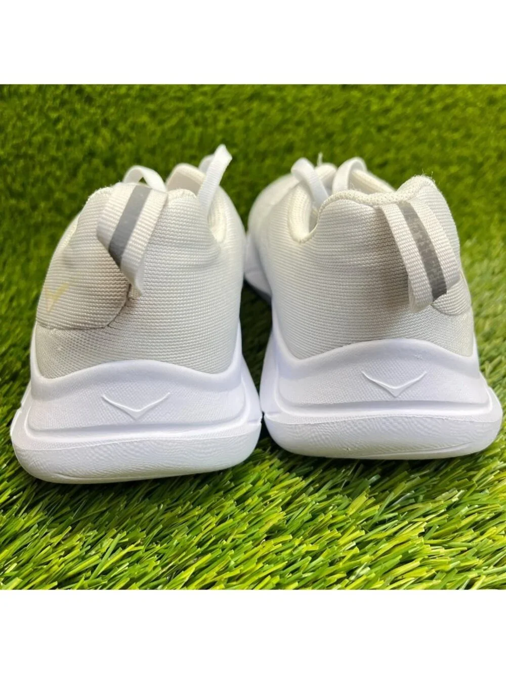 Hoka One One Hupana EM Womens Size 8 White Athletic Running Shoes Sneakers